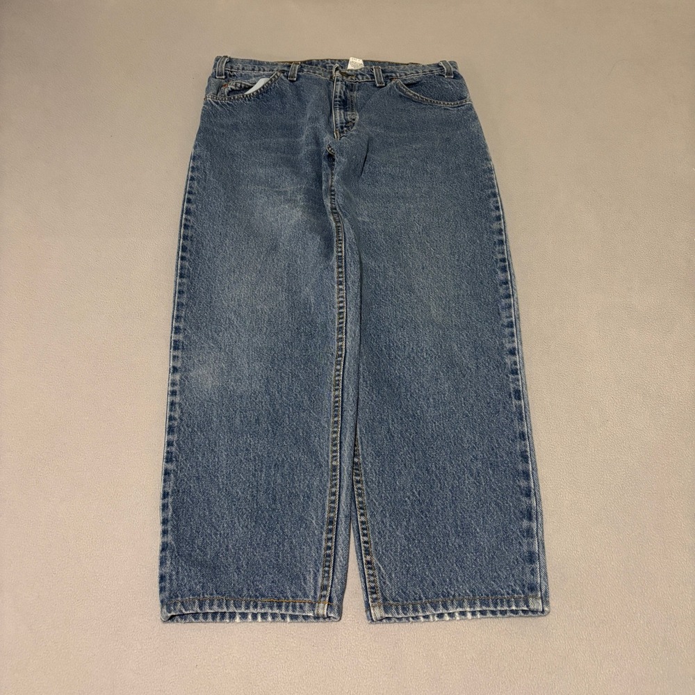 Vintage Levis 550 Mens Relaxed Fit Tapered Leg Jeans Blue 33x30 Classic Denim‎
